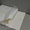 NIKKY HOME 12x12 Inch Tic Tac Toe Wood Game Board Classic Coffee Table Decor Modern Wooden Travel Game for Family, White & Gold