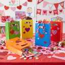 2 x UnicoPak 16 Pack Orange Party Favor Bags Birthday Goodie Bags Small Gift Bags for Party, Treat, Candy, Cookie, Goody, 6x3x9 inches