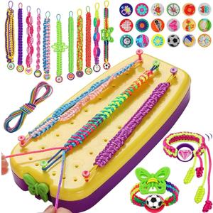 Friendship Bracelet, Friendship Bracelet Kit with Beads, Bead Making Kit for Jewellery Making - Adjustable Set for Making Colorful Bracelets for Arts Enthusiasts and