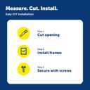 PetSafe Plastic Pet Door - Easy Install for Wood, PVC Metal & Paneled Doors - Rust-Free Plastic Frame - Flap Dimensions 5 1/4" W x 8 1/8" H - for Small Pets Weighing Up to 15 Lb