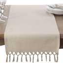 Knotted Tassel Table Runner
