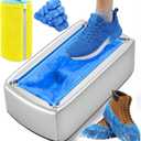 Shoe Cover Dispenser Machine with 100 Disposable Shoe Covers and 1 shoes washing bag, Portable Shoe Cover Dispenser, Non-Slip Waterproof Auto Shoe Cover Machine for Home, Office & Factory Use