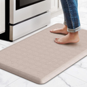 HappyTrends Kitchen Runner Rugs Anti-Fatigue mats,17.3"x 28",Non Slip Waterproof Ergonomic Comfort Mat for Kitchen, Floor Home, Office, Sink, Laundry,Khaki