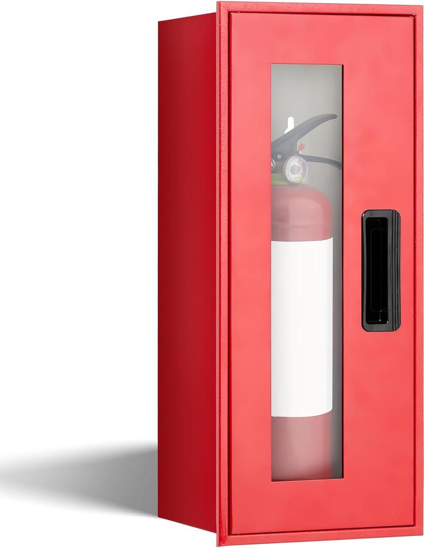Zonon 1 Pcs 5lb Fire Extinguisher Cabinet Wall & Surface Mount