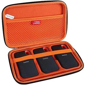 Hermitshell Hard Travel Case for SanDisk 500GB / 250GB / 1TB / 2TB Extreme Portable SSD (Case for 3 Hard Drives)