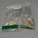 40 Pack Rings Curtain Clips Rustproof Metal Window Drapery Clip Vintage Heavy Duty Eyelet Curtain Rods Hangers Rings with Hooks, 1.25In Inner Diameter (Golden-Non Open)