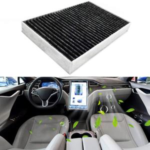 for Tesla Model S Cabin Air Filter with Activated Carbon Fit 2016+ Model S Fit 21072736-00-A 1072736-00-B (2016+ Activated Carbon)
