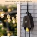 meross Outdoor Smart Plug Compatible with Apple HomeKit, Siri, Alexa, Google Assistant and SmartThings, Waterproof Outdoor Outlet, Remote & Voice Control, Timer, FCC and ETL Certified