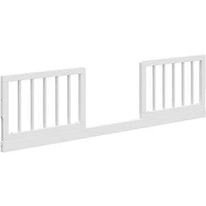 Storkcraft & Graco Toddler Safety Guardrail Kit with Dowels (White)  GREENGUARD Gold Certified, Converts Compatible Storkcraft & Graco Crib to Toddler Bed, Kit Includes 2 Toddler Guardrails