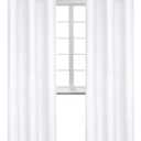BGment Room Darkening Curtains 84 Inches Long - Grommet Thermal Insulated Drapes Window Treatment Curtains for Bedroom, 2 Panels, 42 x 84 Inch, Pure White