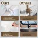 2 x Faucet Mat for Kitchen Sink, Diatomite Stone Drying Sink Protectors, Bathroom Faucet Splash Guard, Quick Dry Water Absorbing, Non-Slip Stone Tray for Kitchen Counter, White, 20" x 3.9"