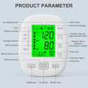 Blood Pressure Monitor, Blood Pressure Cuff 22-42cm - 2 * 99 Sets of Memory, 4*AAA Battery Included, White