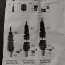 Goplus Set of 3 Artificial Christmas Tree, 3' 4' 5' Slim Pencil Xmas Tree with Silver Metal Buckets, Faux Potted Christmas Trees for Front Porch Entrance Indoor Festive Holiday Party Office Home Decor