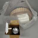 Supernal 350pcs Pink Plastic Plates,Plates Disposable Heavy Duty,Pink Disposable Plastic Dinnerware Set Include 50 Dinner Plate,50 Dessert Plate,50 Gold Cutlery,50 Cups&50 Napkins for Party&Wedding