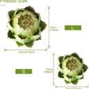 Fake Artificial Artichoke, Vegetables Faux Plastic Artichoke, Decoration for Wedding Party Home Kitchen Artichokes Flower (Colorful,Large,6)