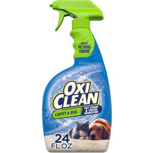 OxiClean Carpet and Rug Cleaner, Pet Stain and Odor Remover Spray, 24 fl oz