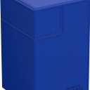 Ultimate Guard Flip'n'Tray 100+, Deck Case for 100 Double-Sleeved TCG Cards + Dice Tray, Blue, Independent Magnetic Closure & Microfiber Inner Lining