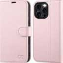OCASE Compatible with iPhone 16 Pro Max Wallet Case, PU Leather Flip Folio Case with Card Holders RFID Blocking Kickstand [Shockproof TPU Inner Shell] Phone Cover 6.9 Inch 2024, Light Pink