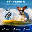 No Shock Rechargeable Dog Bark Collar with 8 Adjustable Sensitivity, Smart Anti Barking Collar with Beep and Vibration Modes for Large Medium Dogs (Black)