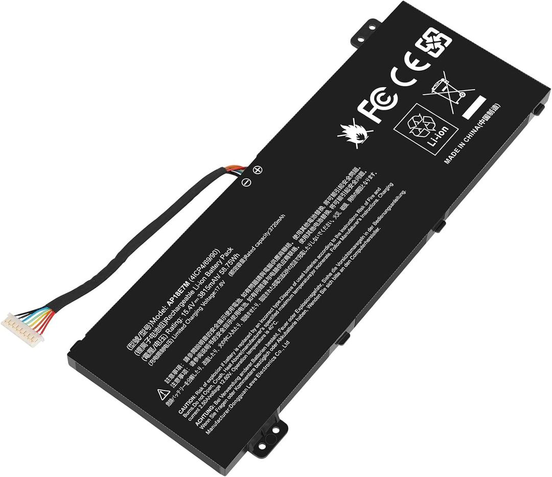 AP18E7M AP18E8M Battery for Acer Nitro 5 AN515-54 AN517-51 AN515-55 AN515-44 AN515-43, Nitro 7 AN715-51, Predator Helios 300 PH315-52 PH317-52 PH317-53, Aspire 7 A715-74G, Triton 300 PT315-51 58.75Wh