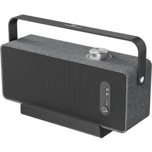 LARKSOUND Handy TV Speaker for Elderly, Portable TV Sound Amplifier with Dialogue Clarity, No Bluetooth Needed, Plug & Play Base, 3 EQ, HDMI/Optical/AUX, Headphone Jack, Gift for Parents