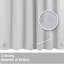 Barossa Design Extra Long Shower Curtain Liner with 3 Magnets - 72" x 84" XL, Waterproof PEVA Lightweight Shower Liner for Bathroom, PVC Free, Metal Grommets - Silver Gray, 72x84