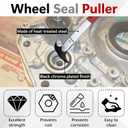 ecocstm Seal Puller Tool, Oil Seal Removal Tool with Dual Hook, Universal Wheel Seal Twister Puller, Heavy Duty Seal Puller and Installer Kit for Oil and Grease Seals Removal