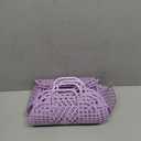 4 Pcs Jelly Bag Summer Beach Jelly Tote for Women Girls Gift Basket Tote Purses for Wedding Baby Shower Party(Purple,8.9 x 3.3 x 8 Inch)