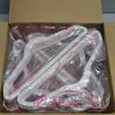 Amazon Basics Slim, Velvet, Non-Slip Suit Clothes Hangers, Ivory/Rose Gold - Pack of 30