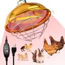 Nirvix 250W Chicken Coop Heater, Brooder Heat Lamp for Chicks, 2-Temp Settings (175W/250W), Adjustable Hanging Height & Waterproof Design for Quail, Ducks, Rabbits, Pets Indoor Outdoor Use