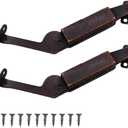 MC MEICHUANG Spring Lid Support Hinges Iron Hinge Support with Soft Close for Wooden Box, Cabinet Door, Left + Right
