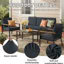 hyha 8Pcs Patio Cushion Covers, Stretch Outdoor Couch Cushion Covers, Washable Outdoor Chair/Sofa Slipcovers for Patio Furniture Cushions Protector with Elastic Bottom(Dark Gray,Cover Only)