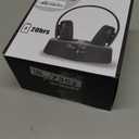 WallarGe Dual Wireless Headphones for TV Watching with RF Transmitter, Bluetooth Over-On Ear TV Headphones Wireless for Seniors, No Lip-Sync Delay, Plug & Play. Set of Two (RGB)