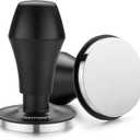 Normcore Coffee Tamper 57mm, Spring-loaded Tamper V4, Barista Espresso Tamper Flat Base with 15lb / 25lb / 30lbs Springs, Anodized Aluminum Handle and Stand, Fits Ascaso Lelit 57mm portafilters