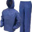 FROGG TOGGS Youth Ultra-Lite2 2-Layer Waterproof Breathable Rain Suit (Small, Blue)