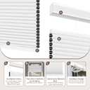 Allesin Top Down Bottom Up Cellular Shades,Blackout Blinds Noise Reduction,Cordless Cellular Shades Room Darkening Honeycomb Blinds,Blackout (White,36"x72")