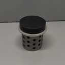 DZQ Perforated Casting Flask Vacuum Casting, 304 Stainless Steel Flanged with Rubber Sprue Base, Various Sizes for Metal Casting (4" x 5")