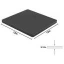 2Pack 1/8 Hot Rolled Steel Plate A36 Steel Sheet 12in x 12in A36 Square Steel