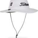 Titleist Men's Tour Aussie Golf Hat, White/Black (White, M)