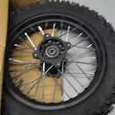 12'' Rear Wheel 80/100-12 3.00-12 Dirt Bike Tire and Inner Tube Assembly for 110cc 125cc SSR SR125 CX65 TaoTao DB14 Coolster QG-214 with Brake Rotor 428 41T Chain Sprocket
