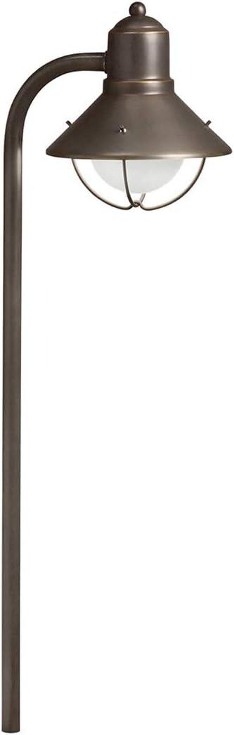 Kichler 15239OZ Seaside Path & Spread 1-Light 120V, Olde Bronze