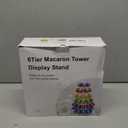 6 Tier Macaron Tower Stand for Wedding Birthday Party,Plastic Display Stand for Cupcake Cake2