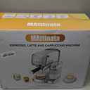 MAttinata Cappuccino Machine 20 Bar, Professional Espresso Machines for Home and Office with Automatic Milk Frothering System, Barista Compact Latte Maker for Coffee Lovers, Stainless Steel-Mattino