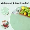 Fixwal Sage Green Round Plastic Tablecloth 5 Pack, 84in. Round Tablecloth Disposable,Party, Picnic, Easter Party, Decorative Tablecloths, Round Plastic Cover, Leakproof & Sturdy, Sage Green