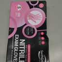 SwiftGrip Nitrile Exam Gloves, 4 Mil, Cherry Blossom, Food Safe Gloves Disposable Latex Free, Powder Free (Small)