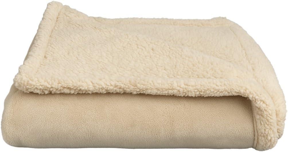 Layered Blankets The Accent - Waterproof, Double Sided Luxury Blanket - Bed, Sofa, Couch - Machine Washable, Comfy - Sherpa and Fleece, Protect The Bed