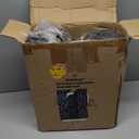 QWORK 4" Black Soffit Vent Cover with Screen Mesh, 10 Pack Round Metal Air Vent Louver, 5-11/16" Diameter Grill Cover, Round HVAC Vents