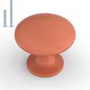 homdiy 10 Pack Cabinet Knobs Orange Drawer Knobs Solid Knobs, Cabinet Hardware Knobs for Kitchen Cabinets