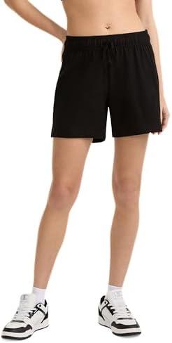 Champion Women's Shorts, Jersey Shorts, Soft, Lightweight, Comfortable Shorts for Women, 5" M
