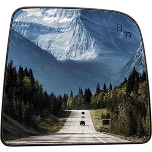 Passenger Side Mirror Replacement for Nissan Titan 2016 2017 2018 2019 - Right Side Mirror Glass, Rear View Mirrors Glass with Power Heated & Blind Spot